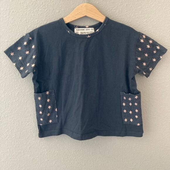 Sunshine Kids Co Celestial Stars T-Shirt Dress - Black - 1Y - Picture 6 of 7